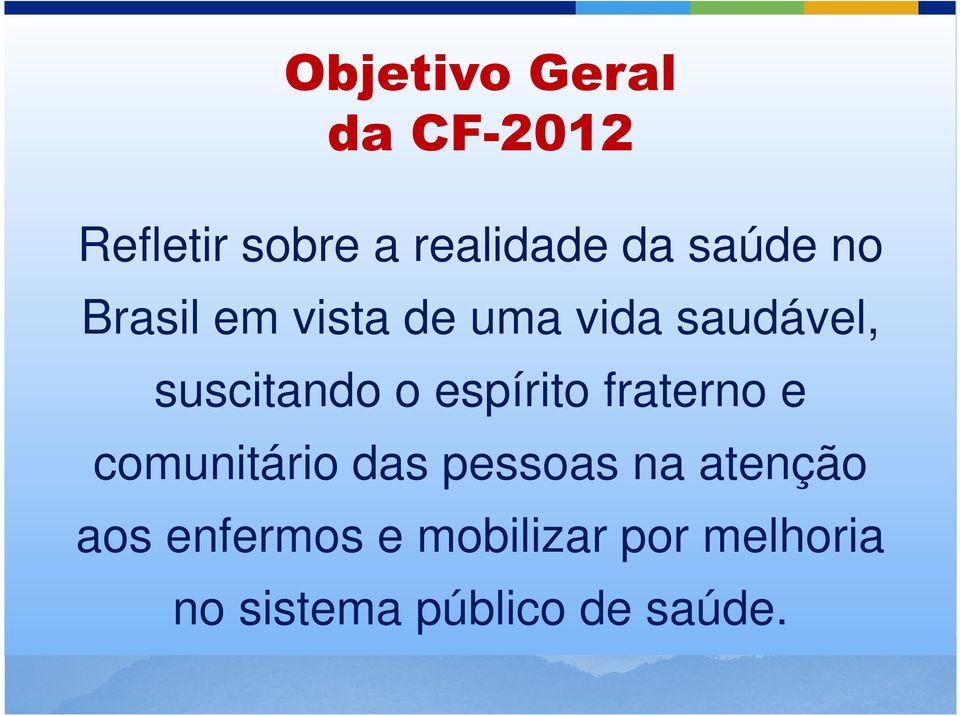 espírito fraterno e comunitário das pessoas na atenção aos