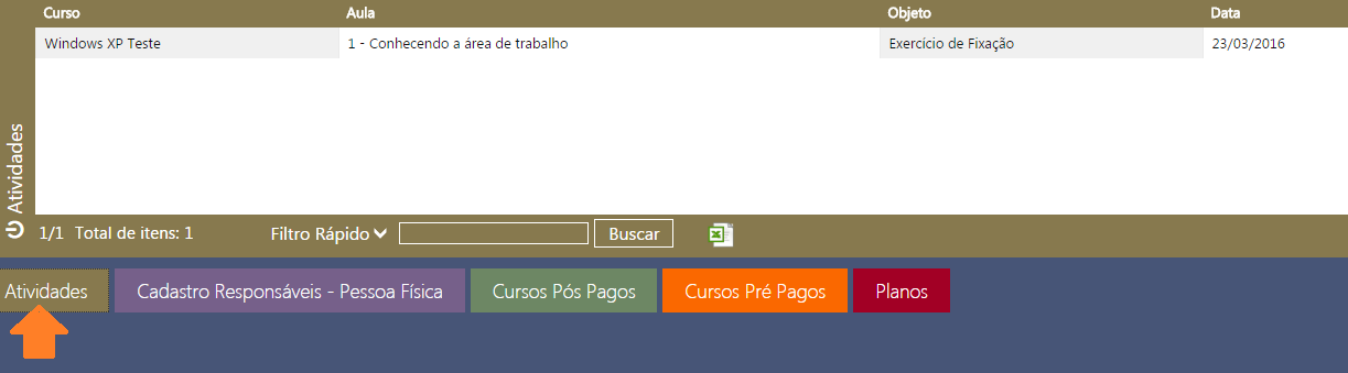 11 - Agora clique em salvar, no menu superior direito e finalize o cadastro do curso ao seu aluno!