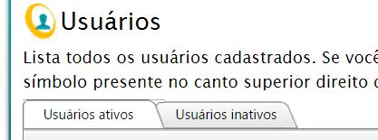 Outras funcionalidades Posicionando o mouse no ícone >> ao lado do nome do usuário cadastrado, você terá acesso às seguintes funções: Visualizar: Visualizar os dados cadastrados.