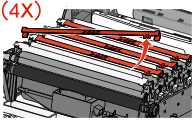 Agite-o firmemente de um lado para o outro e para frente e para trás várias vezes a fim de redistribuir o toner.