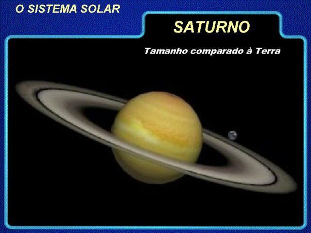 Saturno é o segundo planeta do Sistema