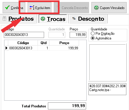 Verifique se está tudo certo e clique no botão RECEBIMENTO (ou aperte a tecla F8), para indicar a forma de pagamento.