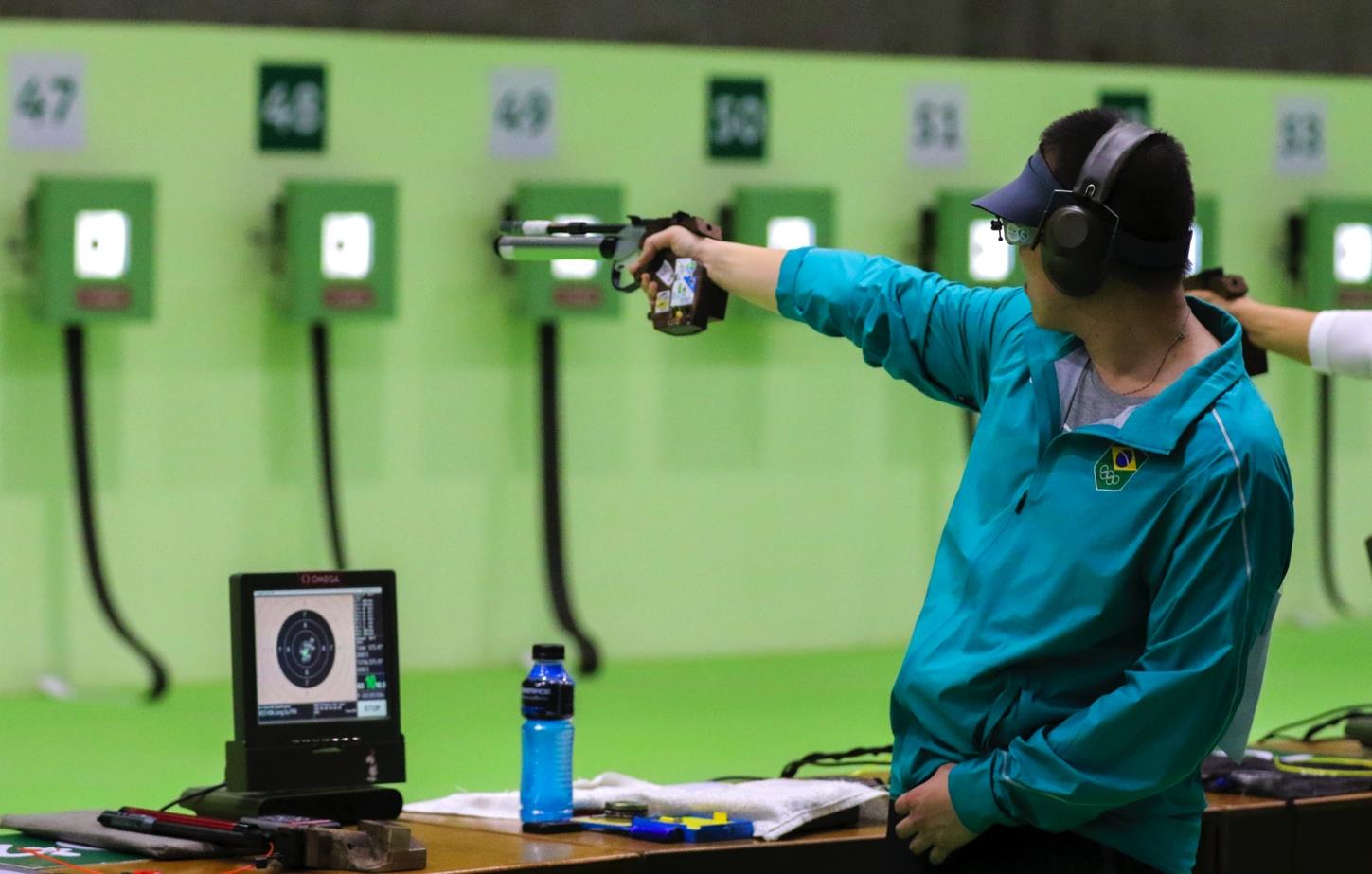 pistola de ar 10m. Medalha histórica.