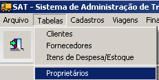 2.2 Cadastre o Fornecedor que será escolhido na Programação de Pagamento de Frete conforme exemplo a seguir: 3