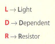 LDR - Resistências variáveis com luz Os LDR são componentes eletrónicos cuja resistência depende da intensidade de