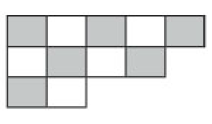 Nome: Turma: Unidade: 31. O desenho representa um canto de um tabuleiro retangular convencional, formado por quadrados de lado 1cm. Nesse tabuleiro, 17quadradinhos são brancos.
