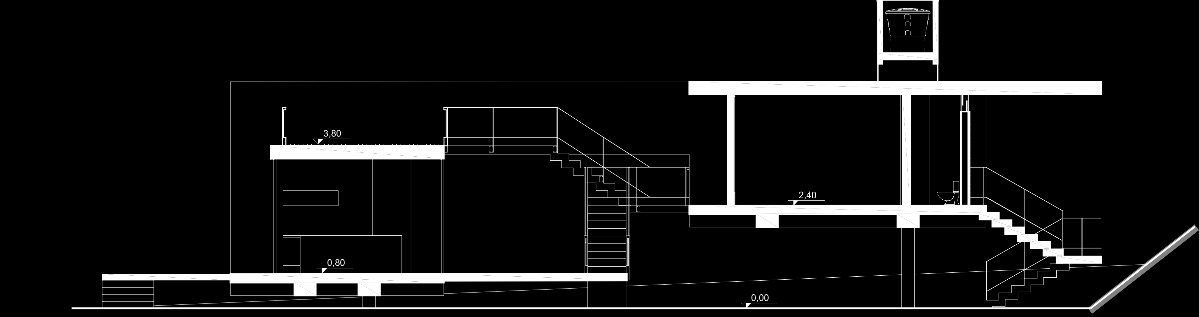 Figura 6: Zoneamento pavimento térreo e primeiro pavimento da Casa em Tibau, 2011.