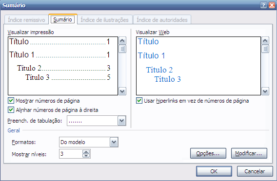 SUMÁRIO AUTOMÁTICO GUIA REFERÊNCIAS SUMÁRIO Todos os
