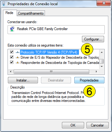 Figura 38 Configuração de IP (3) Figura 39