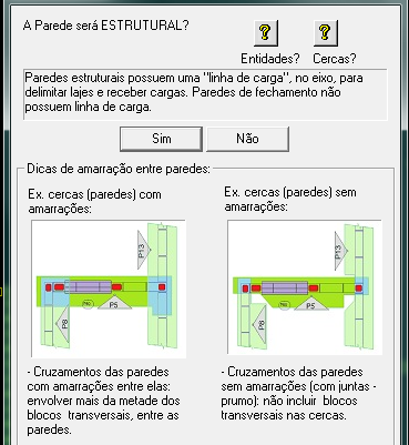 Definição das cercas de paredes A próxima etapa é definir as