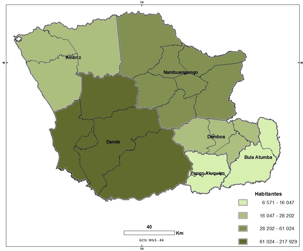 Gráfico 18.1 - Distribuição percentual da população residente por município, 2014 Cartograma 18.