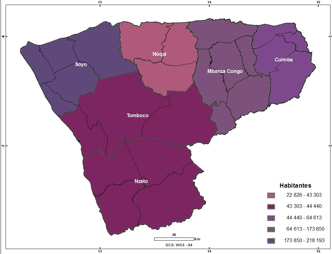 2 mostra a distribuição percentual da população por sexo ao nível da província.