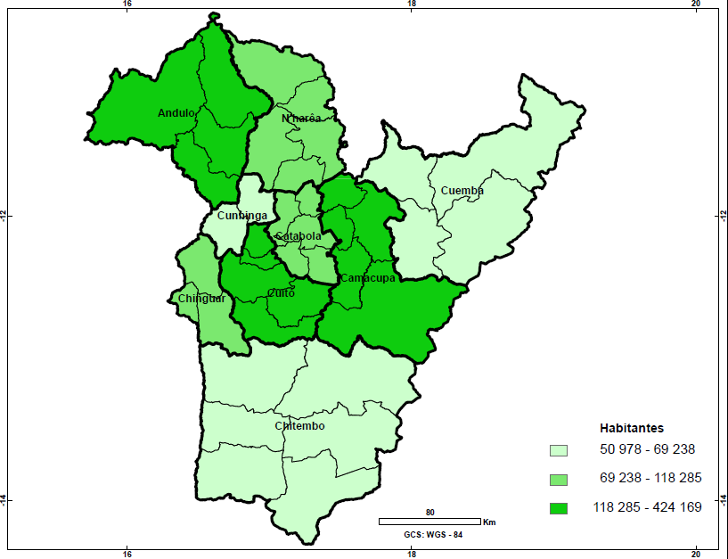 Gráfico 11.1 Distribuição percentual da população residente por município, 2014 Cartograma 11.