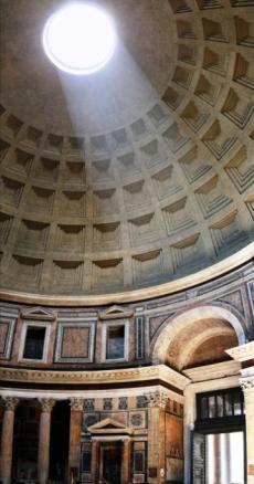 berço Cobertura em cúpula Interior do Panteão (Roma)