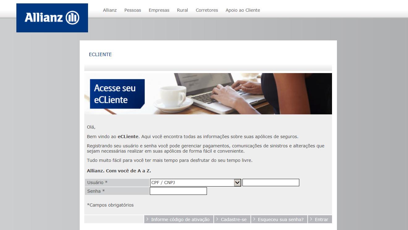 Informe código de ativação Você receberá em seu e-mail um