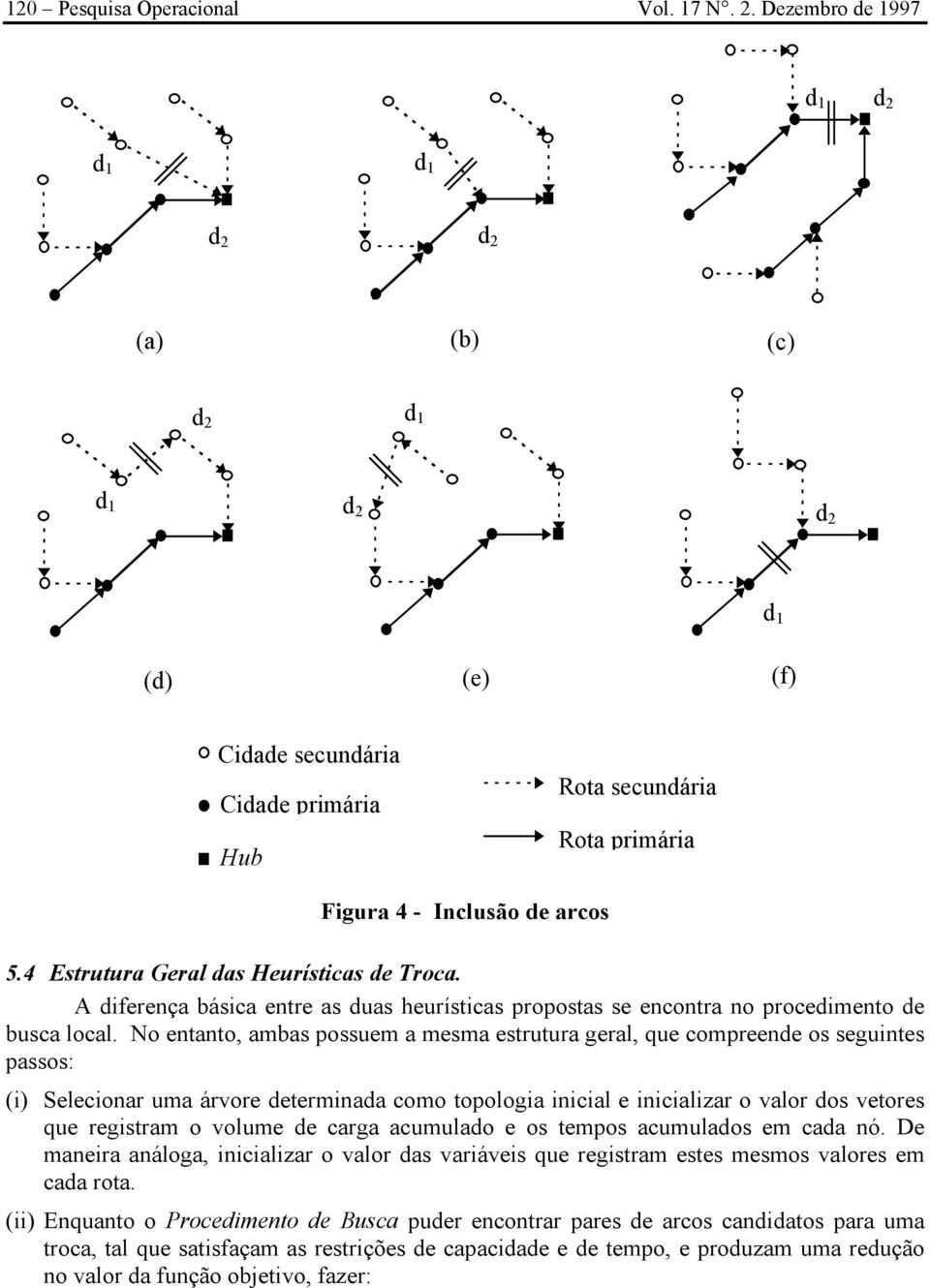 4 Estutua Geal das Heuísticas de Toca. A difeença básica ente as duas heuísticas popostas se enconta no pocedimento de busca local.