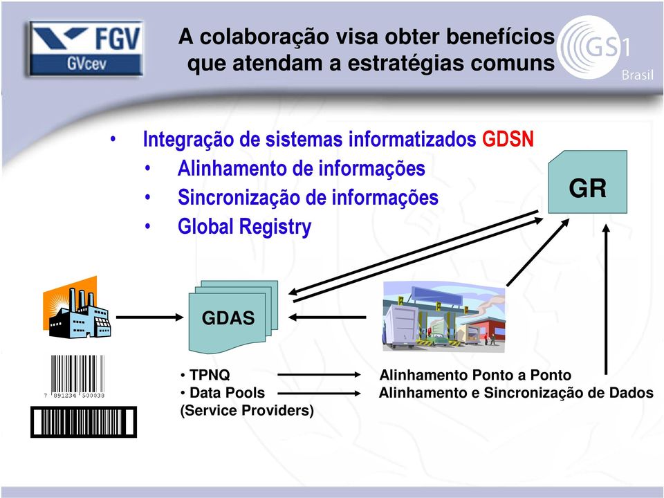 Sincronização de informações Global Registry GR GDAS TPNQ Alinhamento