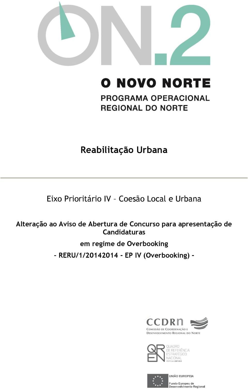 de Concurso para apresentação de Candidaturas