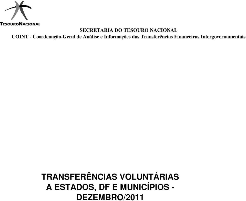 Transferências Financeiras Intergovernamentais