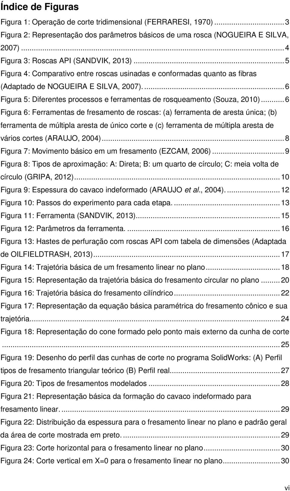 ... 6 Figura 5: Diferentes processos e ferramentas de rosqueamento (Souza, 2010).