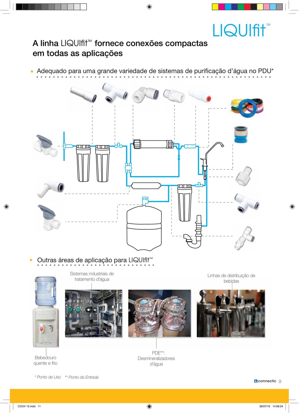 IQUIfit Sistemas industriais de tratamento d água inhas de distribuição de bebidas Bebedouro