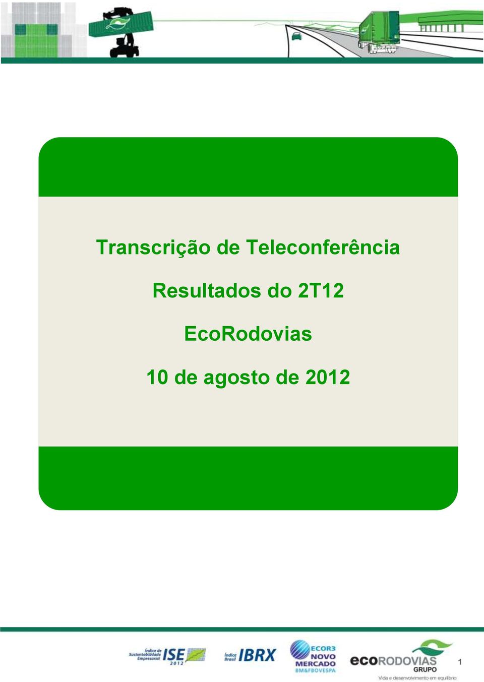 Resultados do 2T12