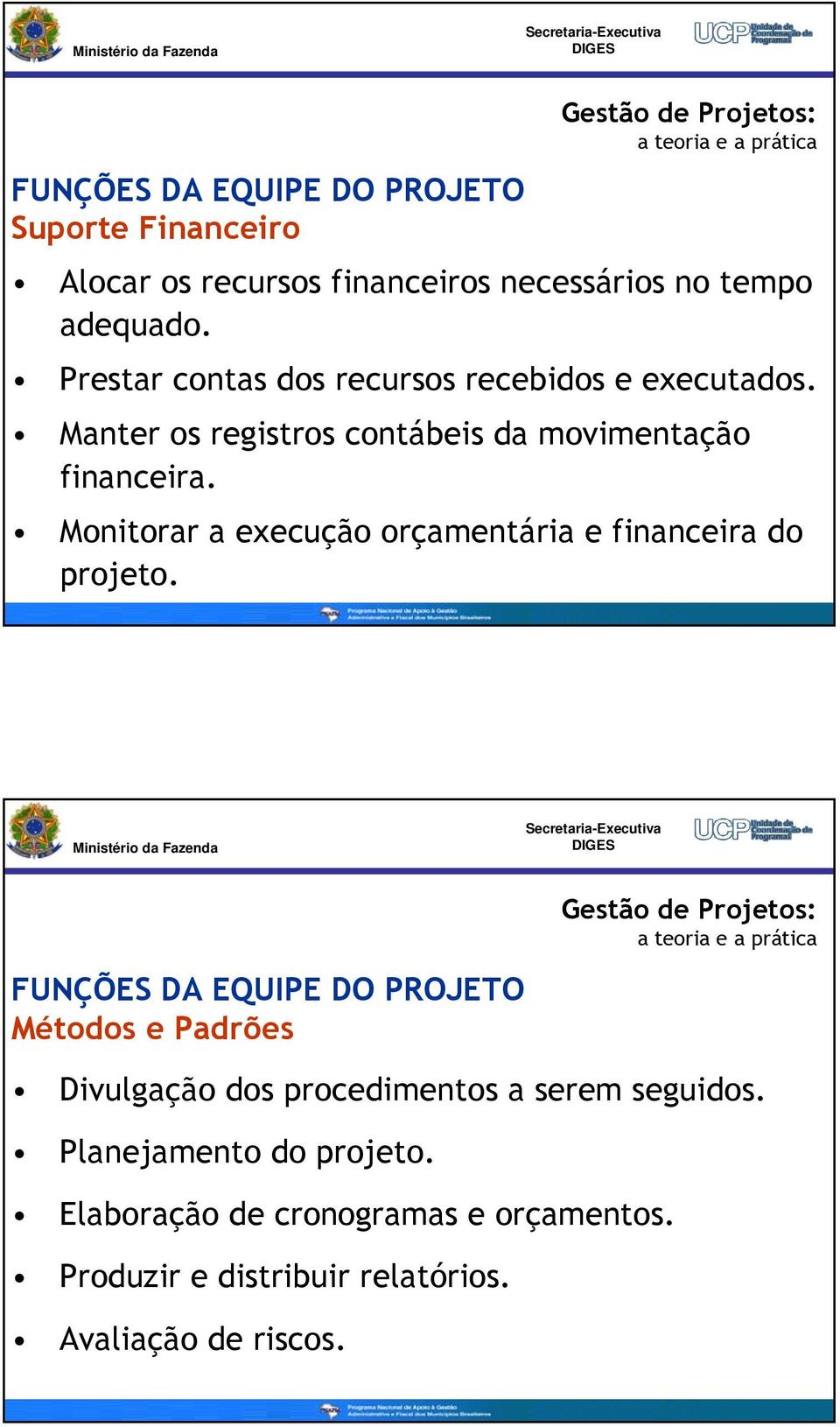 Monitorar a execução orçamentária e financeira do projeto.