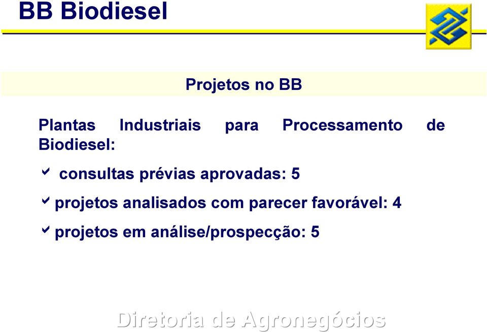 prévias aprovadas: 5 aprojetos analisados com