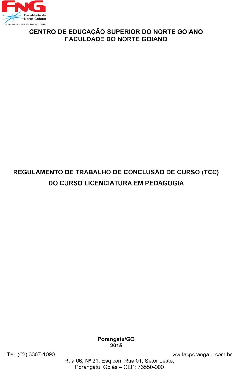 DE TRABALHO DE CONCLUSÃO DE CURSO (TCC) DO