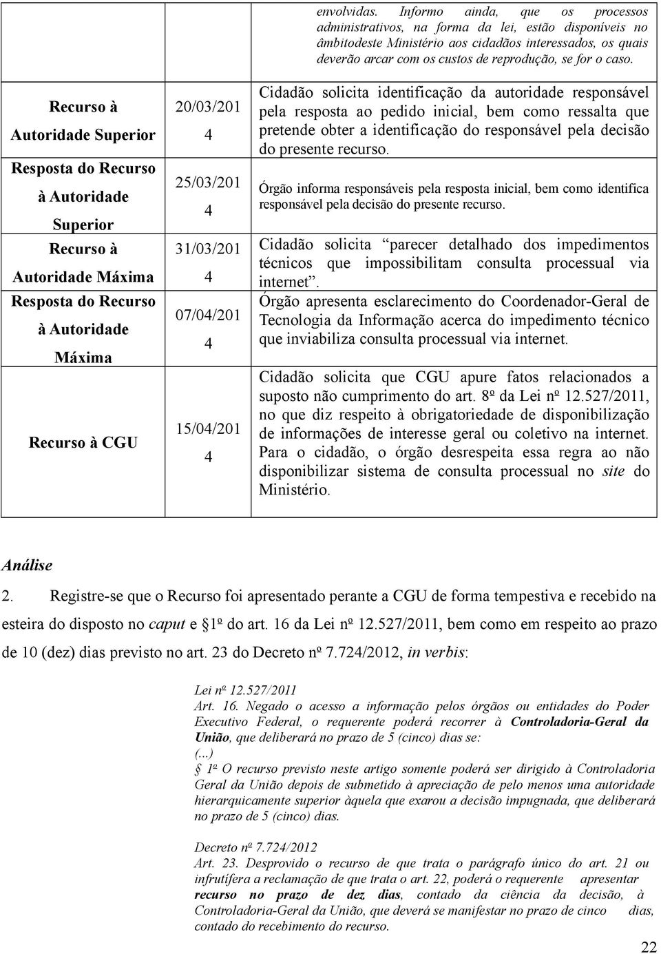 Informo ainda, que os processos administrativos, na forma da lei, estão disponíveis no âmbitodeste Ministério aos cidadãos interessados, os quais deverão arcar com os custos de reprodução, se for o