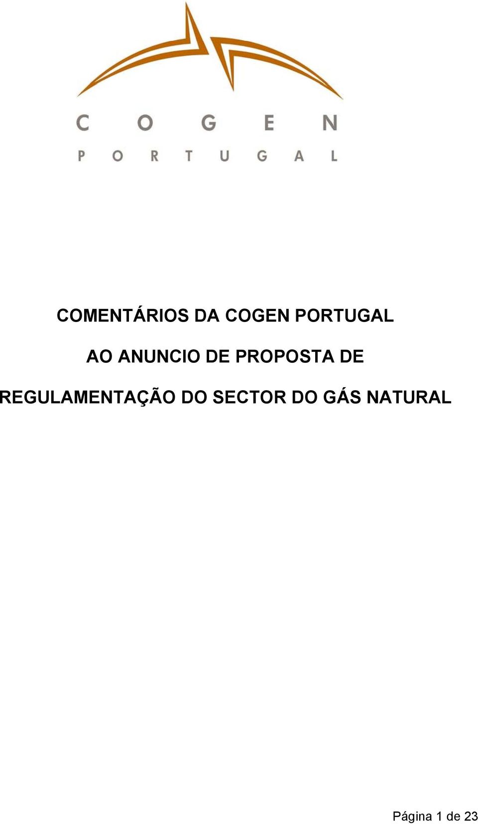 PROPOSTA DE REGULAMENTAÇÃO