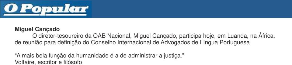 Conselho Internacional de Advogados de Língua Portuguesa A mais bela
