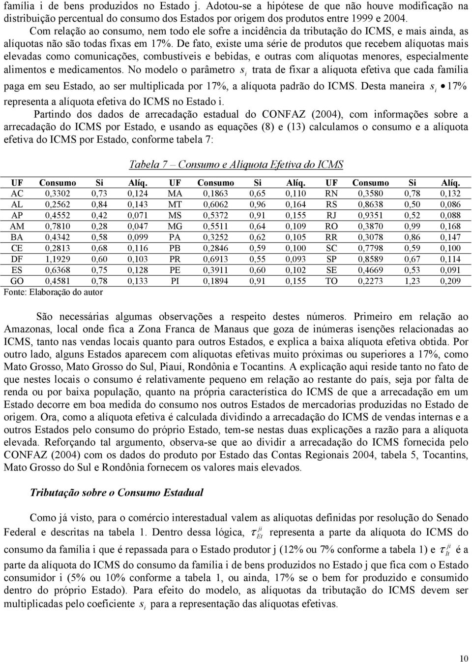 De fao, exse uma sére de produos que recebem alíquoas mas elevadas como comuncações, combusíves e bebdas, e ouras com alíquoas menores, especalmene almenos e medcamenos.