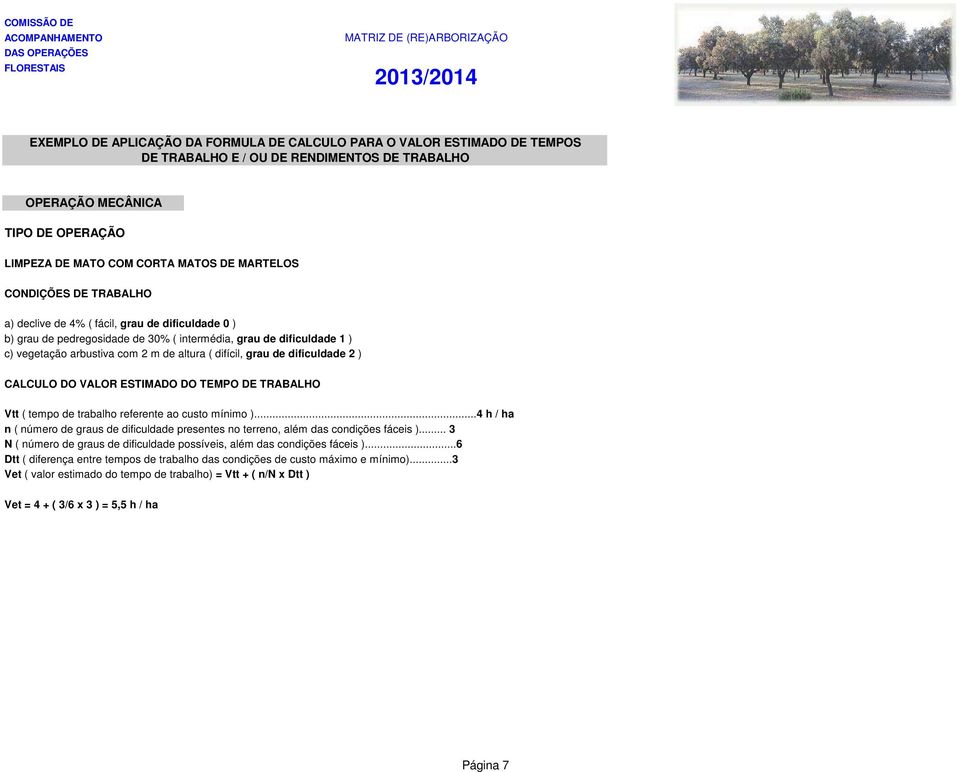 dificuldade 2 ) CALCULO DO VALOR ESTIMADO DO TEMPO DE TRABALHO Vtt ( tempo de trabalho referente ao custo mínimo ).