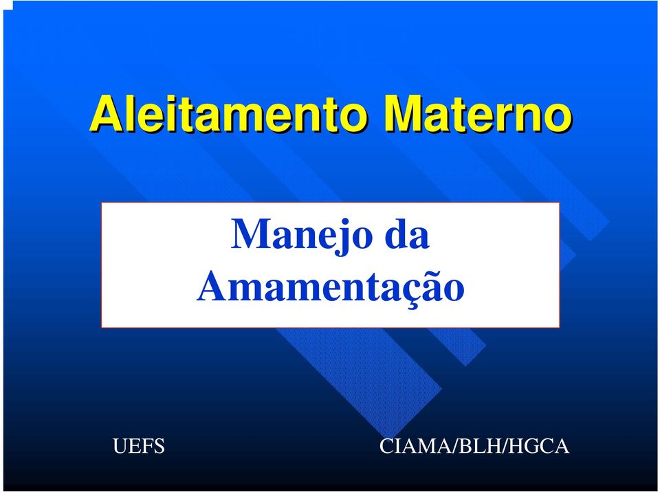 da Amamentação