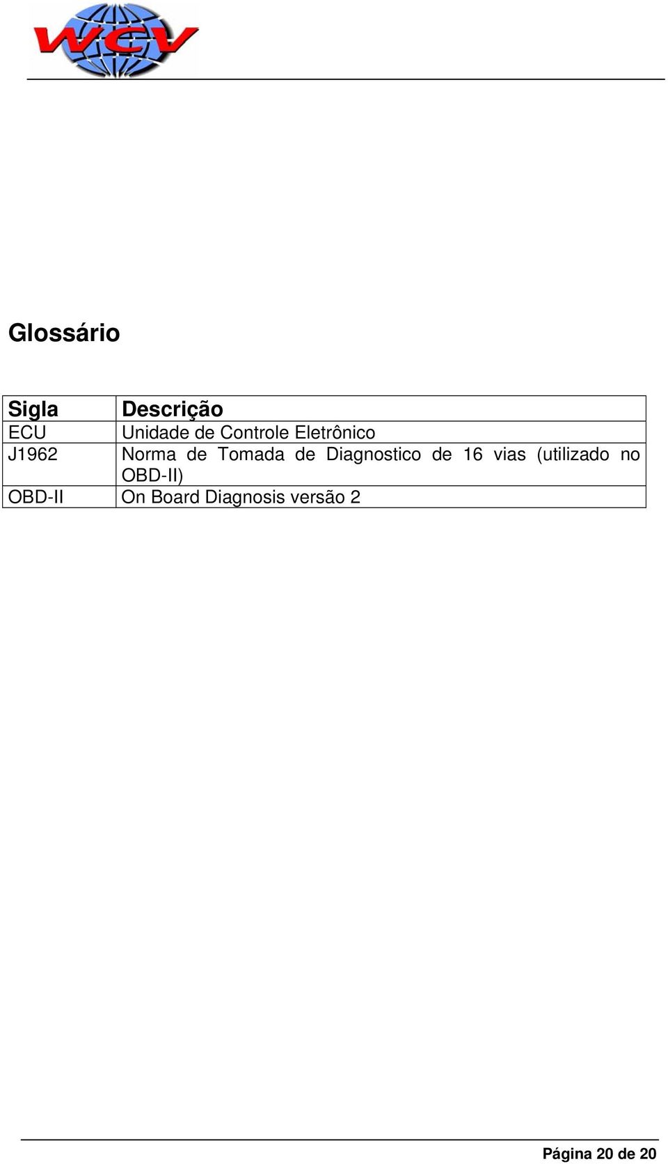 Diagnostico de 16 vias (utilizado no OBD-II)