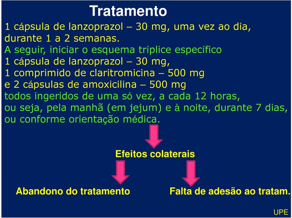 500 mg e 2 cápsulas de amoxicilina 500 mg todos ingeridos de uma só vez, a cada 12 horas, ou seja, pela manhã