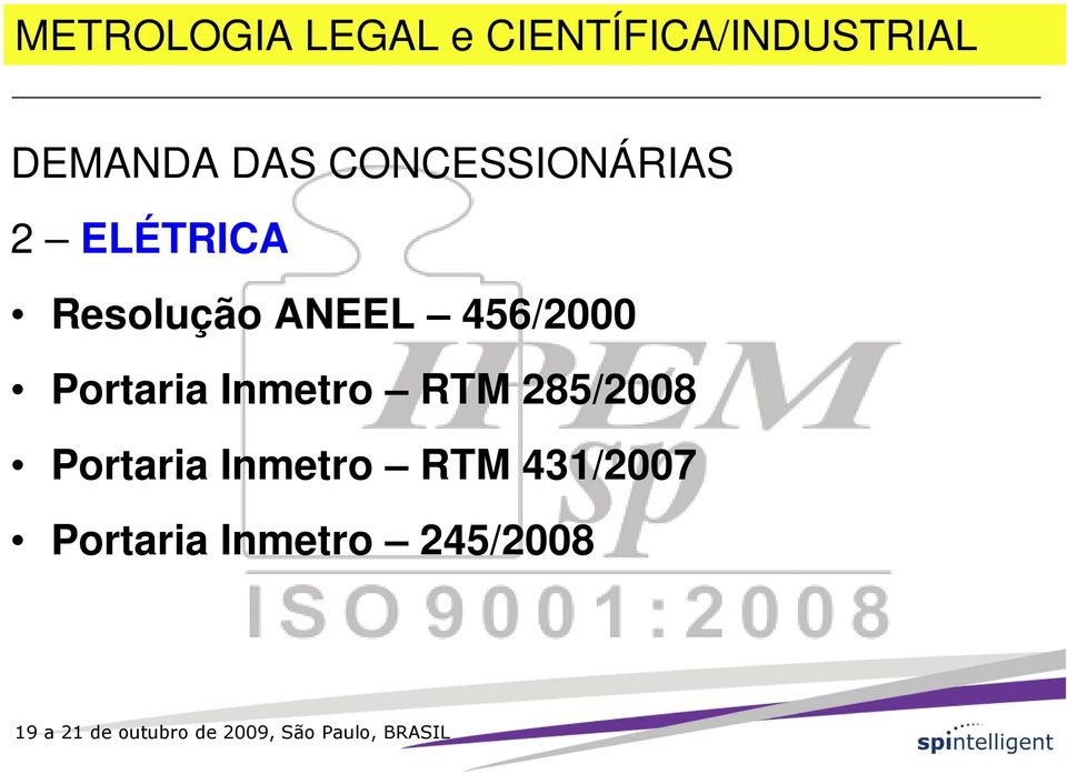 Portaria Inmetro RTM 285/2008