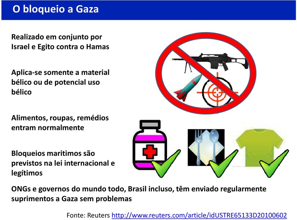 previstos na lei internacional e legítimos ONGs e governos do mundo todo, Brasil incluso, têm enviado