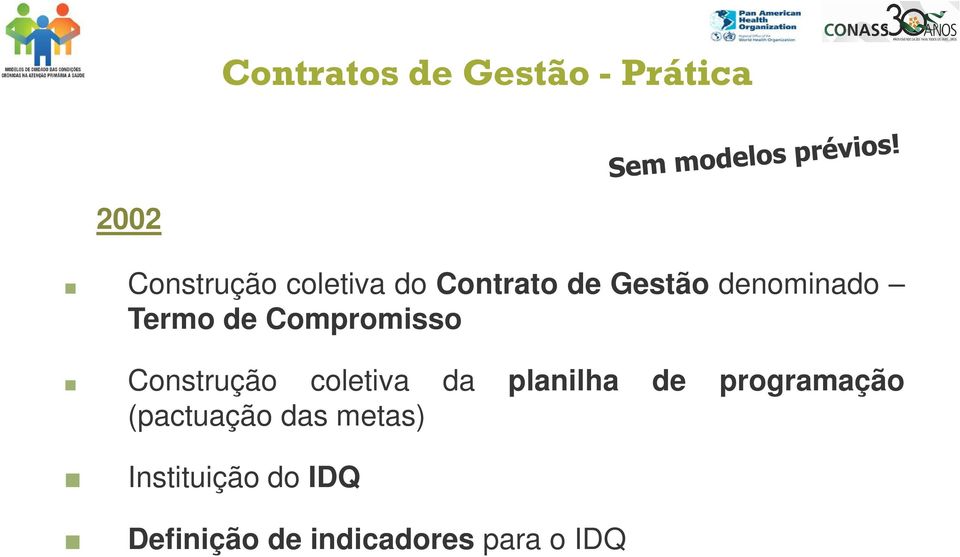 da planilha de programação (pactuação das metas)