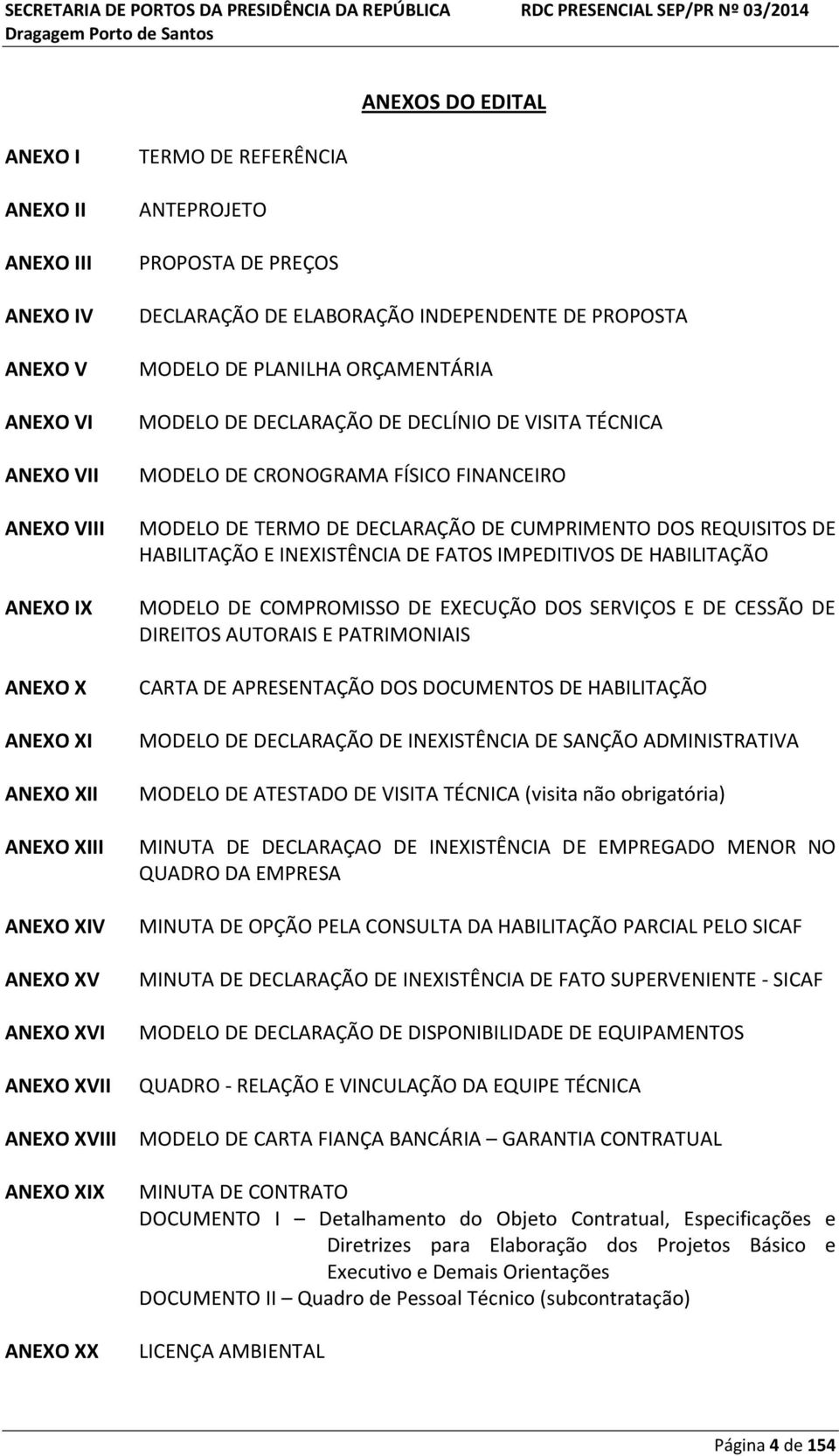 DE CRONOGRAMA FÍSICO FINANCEIRO MODELO DE TERMO DE DECLARAÇÃO DE CUMPRIMENTO DOS REQUISITOS DE HABILITAÇÃO E INEXISTÊNCIA DE FATOS IMPEDITIVOS DE HABILITAÇÃO MODELO DE COMPROMISSO DE EXECUÇÃO DOS