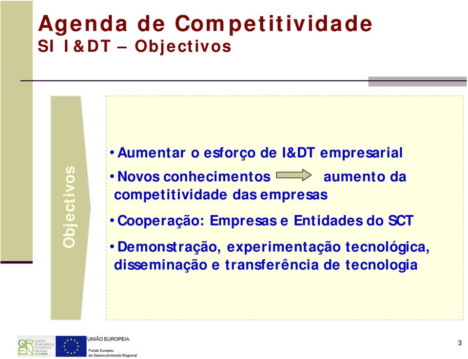 empresas Cooperação: Empresas e Entidades do SCT Demonstração,