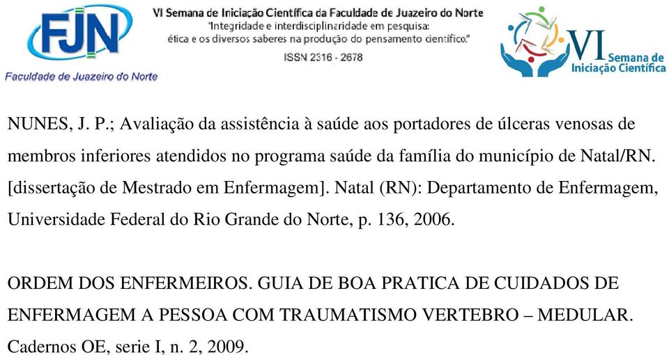 saúde da família do município de Natal/RN. [dissertação de Mestrado em Enfermagem].