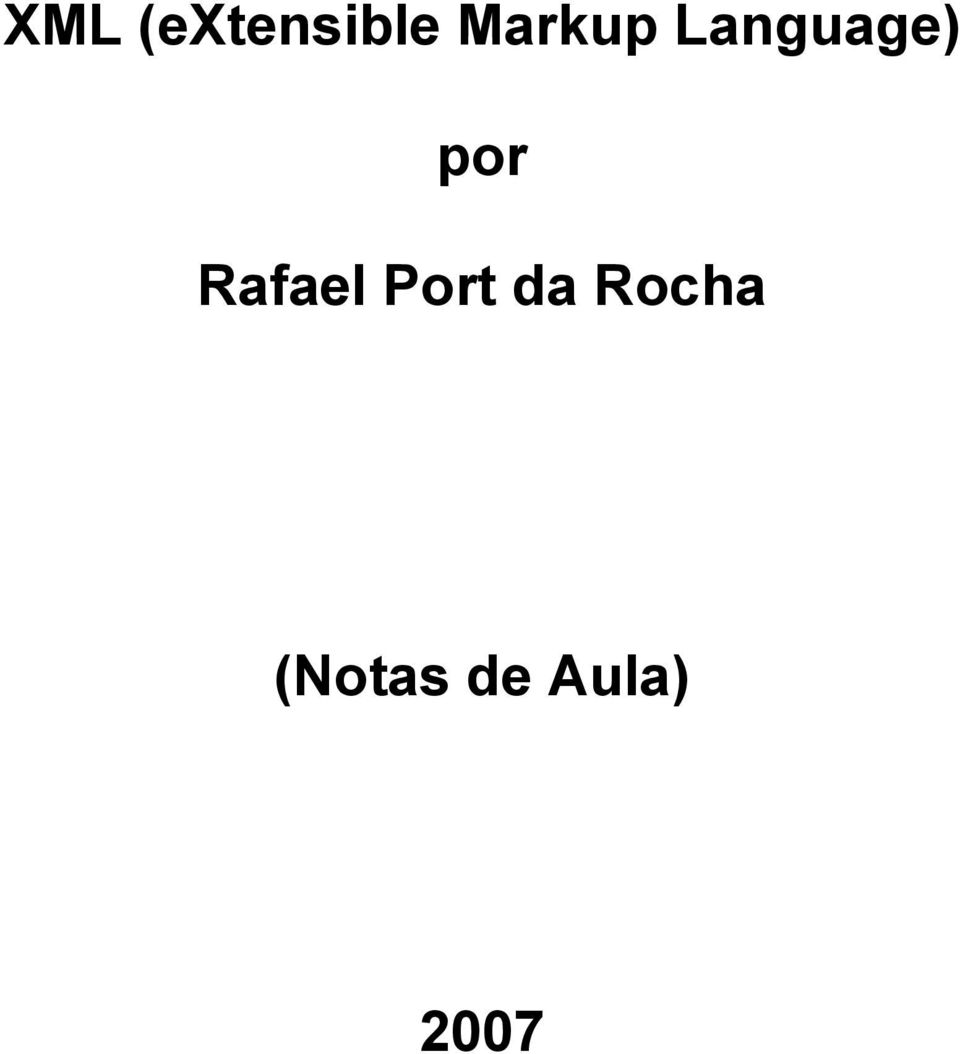 por Rafael Port da
