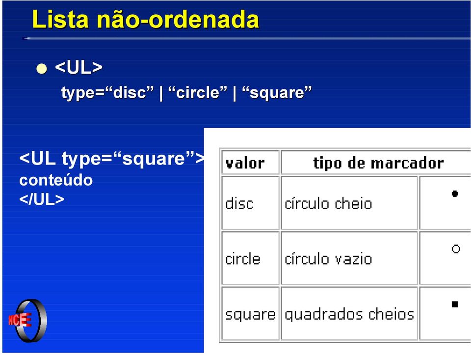 circle square square <UL