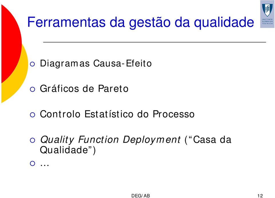 Controlo Estatístico do Processo Quality