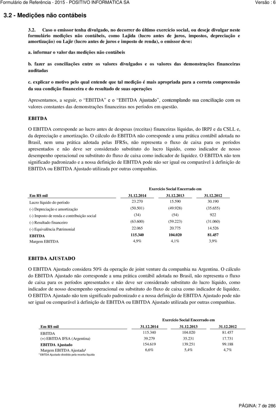 fazer as conciliações entre os valores divulgados e os valores das demonstrações financeiras auditadas c.