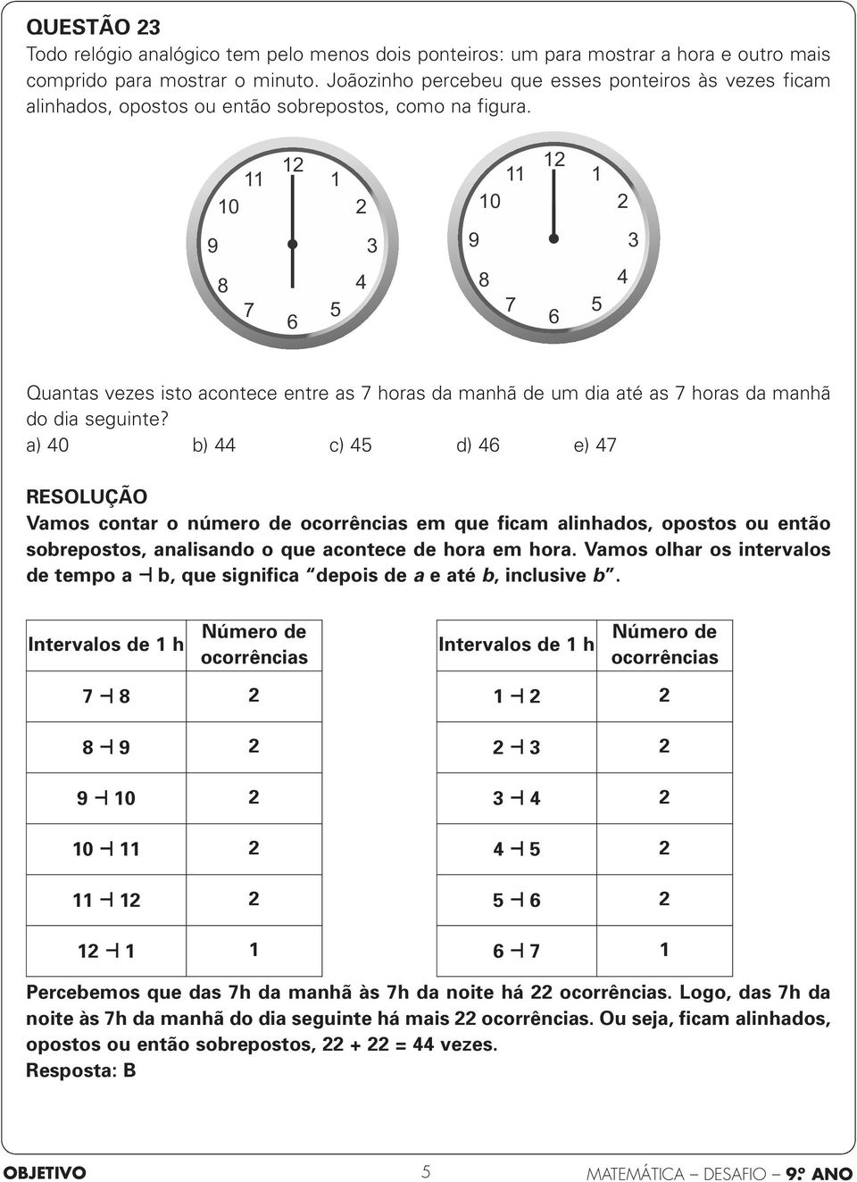 0 0 9 8 7 6 5 4 9 8 7 6 5 4 Quantas vezes isto acontece entre as 7 horas da manhã de um dia até as 7 horas da manhã MAT-005488-bpb do dia seguinte?