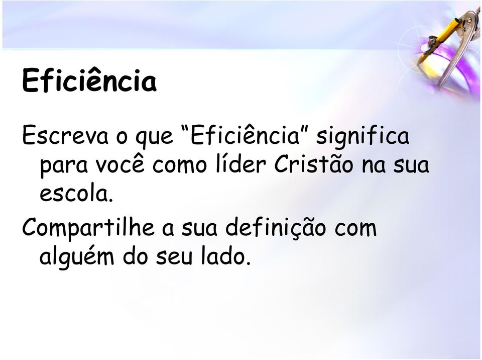 Cristão na sua escola.