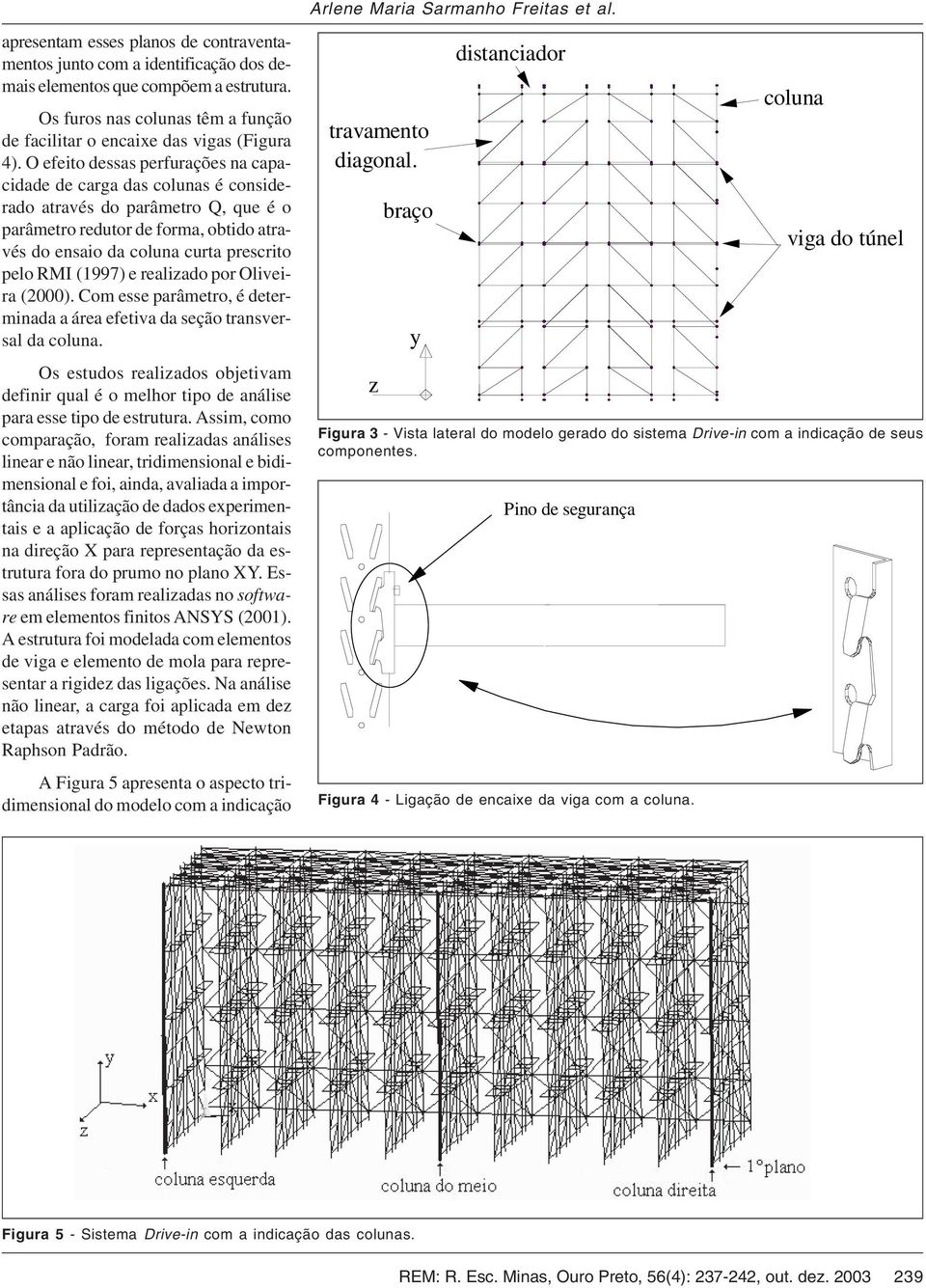 (1997) e realizado por Oliveira (2000). Com esse parâmetro, é determinada a área efetiva da seção transversal da coluna.
